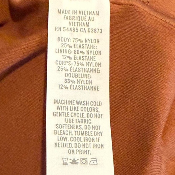 NWT Aerie brown ribbed cropped seamless long sleeve size S - Picture 7 of 7